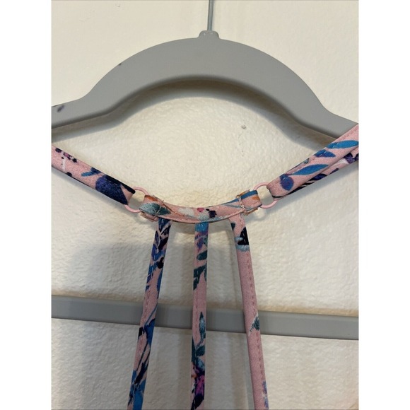 Babydoll tank slip BoHo pink lace women's size medium - Picture 7 of 8